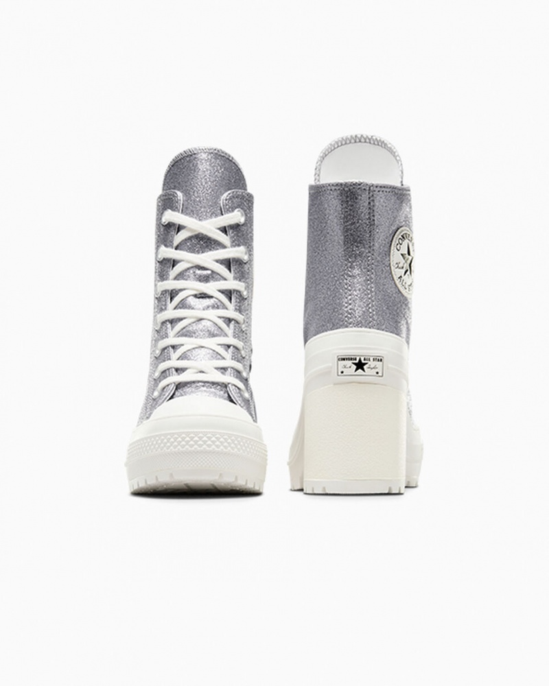 Converse Chuck 70 De Luxe Heel Glitter Svarta | 904RGNHBC