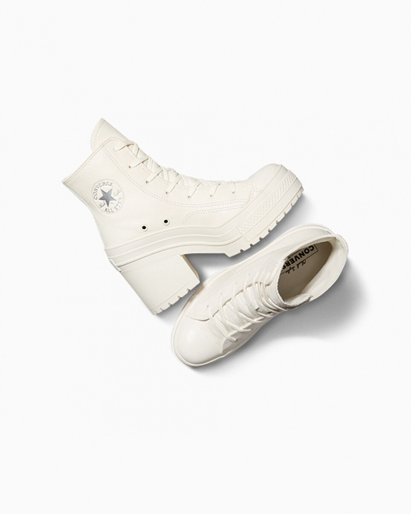 Converse Chuck 70 De Luxe Heel Läder Silver | 719QXUCHV