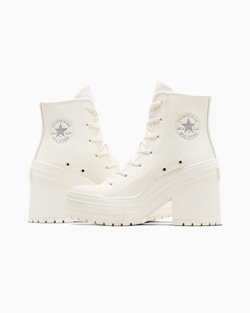 Converse Chuck 70 De Luxe Heel Läder Silver | 719QXUCHV
