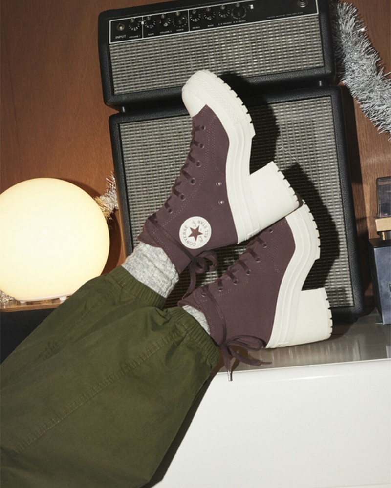 Converse Chuck 70 De Luxe Heel Mocka Bruna | 075UGYRWV