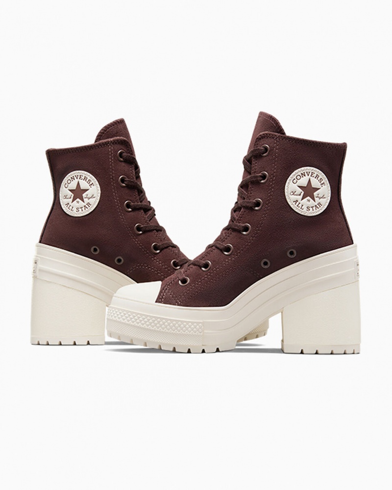 Converse Chuck 70 De Luxe Heel Mocka Bruna | 075UGYRWV