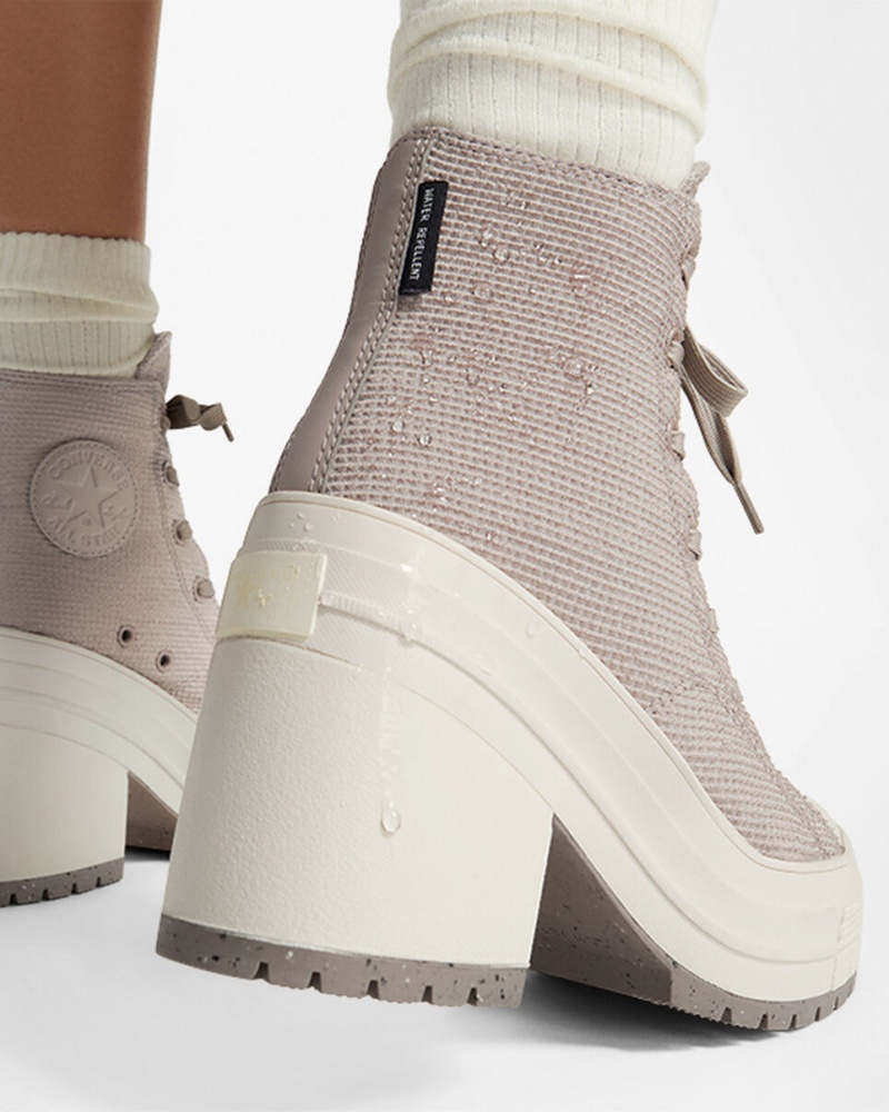 Converse Chuck 70 De Luxe Heel Platform Counter Climate Wonder Stone / Egret | 856IEMTJA