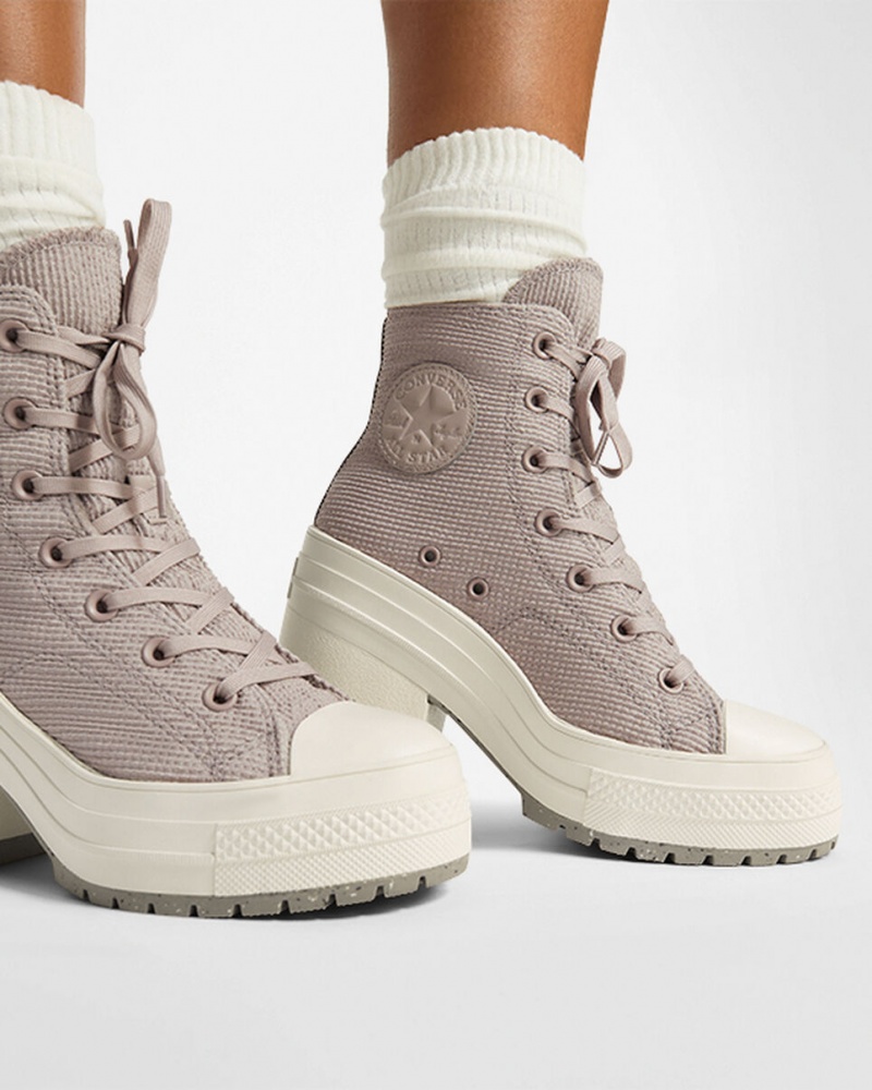 Converse Chuck 70 De Luxe Heel Platform Counter Climate Wonder Stone / Egret | 856IEMTJA