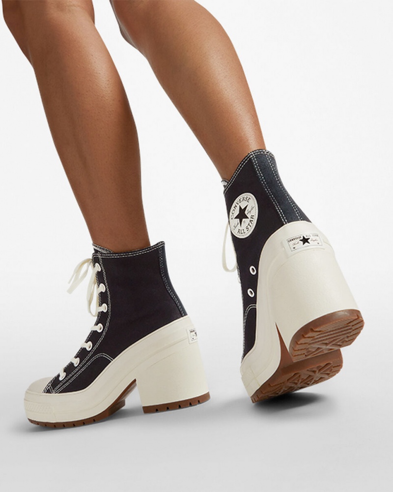Converse Chuck 70 De Luxe Heel Svarta | 569CEDNUK