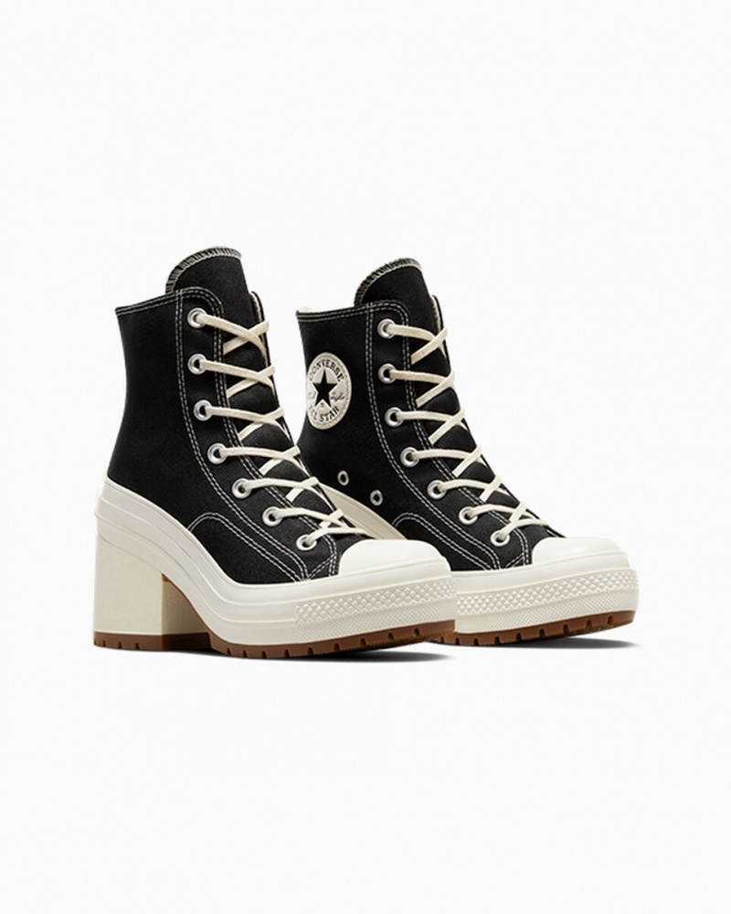 Converse Chuck 70 De Luxe Heel Svarta | 569CEDNUK