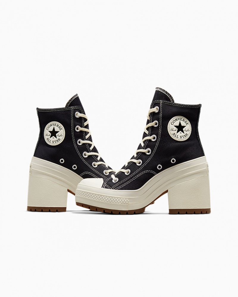 Converse Chuck 70 De Luxe Heel Svarta | 569CEDNUK