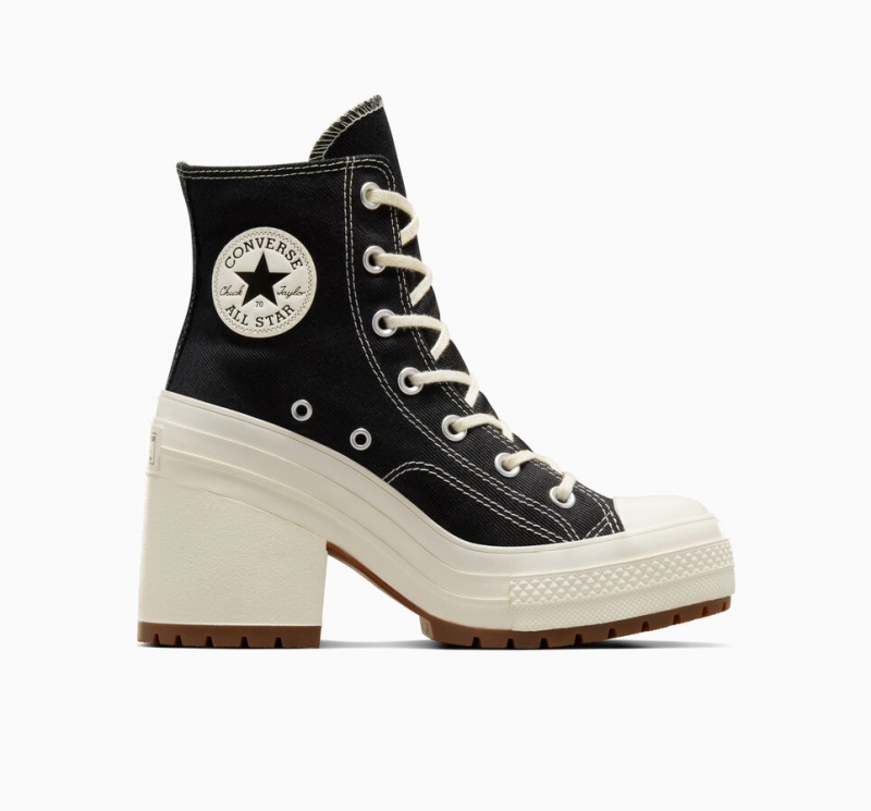 Converse Chuck 70 De Luxe Heel Svarta | 569CEDNUK