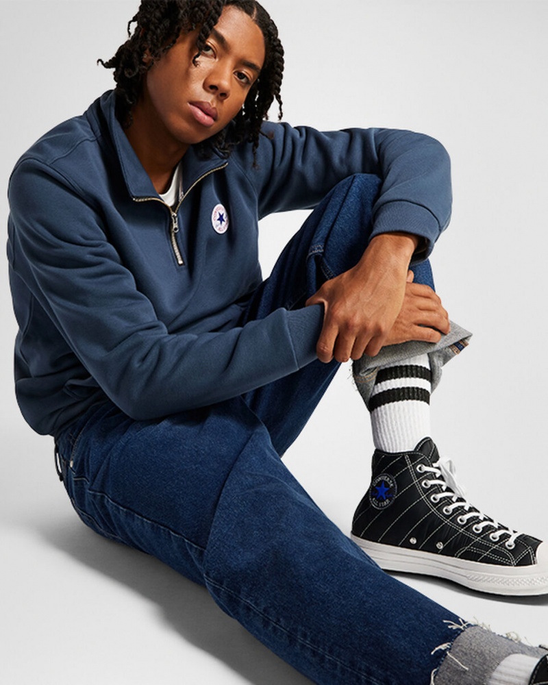 Converse Chuck 70 Faux Fur Svarta Blå Grå | 035WJBQKP
