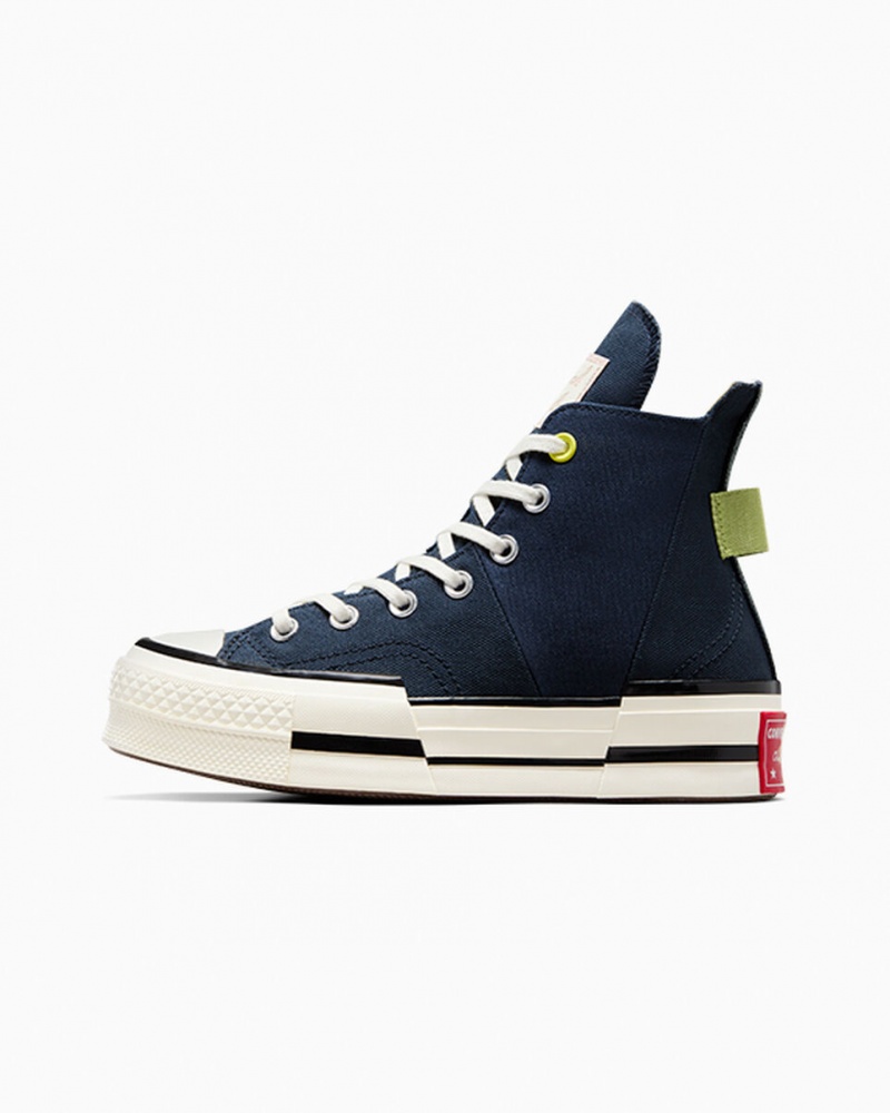 Converse Chuck 70 Plus Heel Loop Marinblå Svarta | 814XURALJ