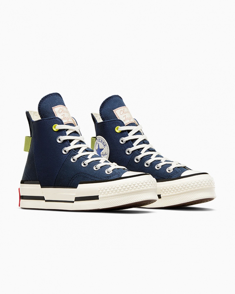 Converse Chuck 70 Plus Heel Loop Marinblå Svarta | 814XURALJ