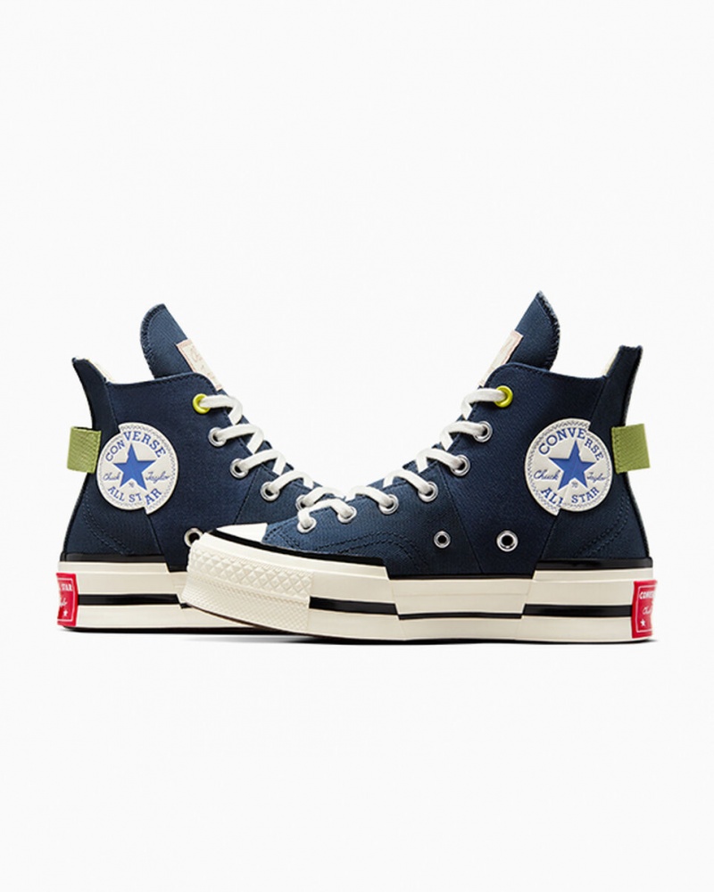 Converse Chuck 70 Plus Heel Loop Marinblå Svarta | 814XURALJ