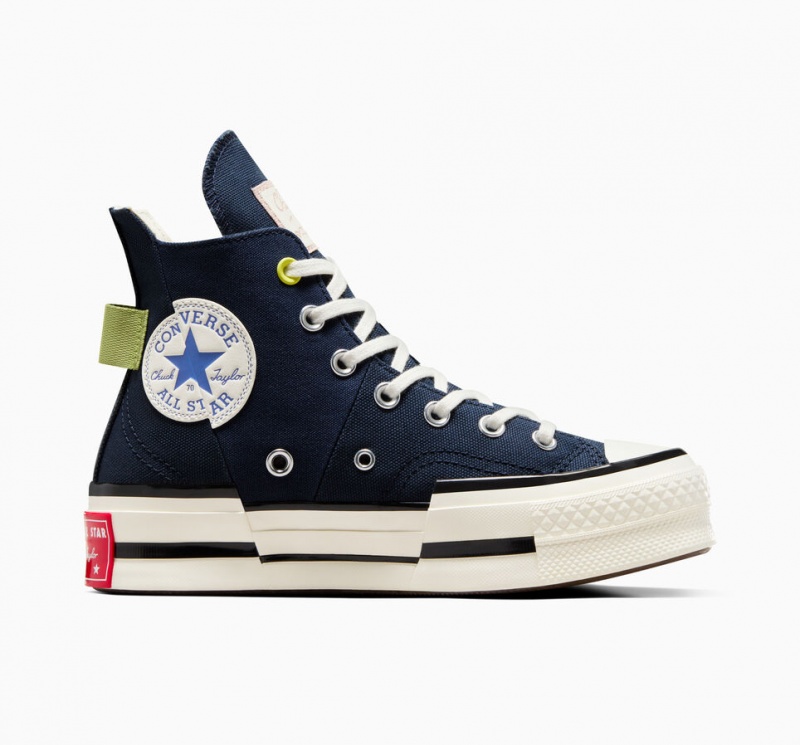 Converse Chuck 70 Plus Heel Loop Marinblå Svarta | 814XURALJ