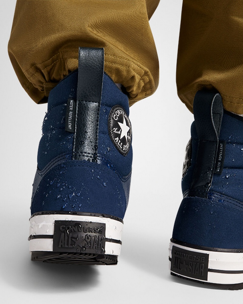 Converse Chuck Taylor All Star Berkshire Boot Obsidian Svarta Vita | 760QLBDGP