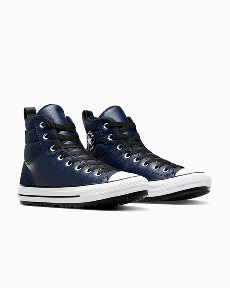 Converse Chuck Taylor All Star Berkshire Boot Obsidian Svarta Vita | 760QLBDGP