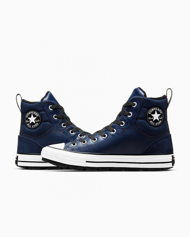 Converse Chuck Taylor All Star Berkshire Boot Obsidian Svarta Vita | 760QLBDGP