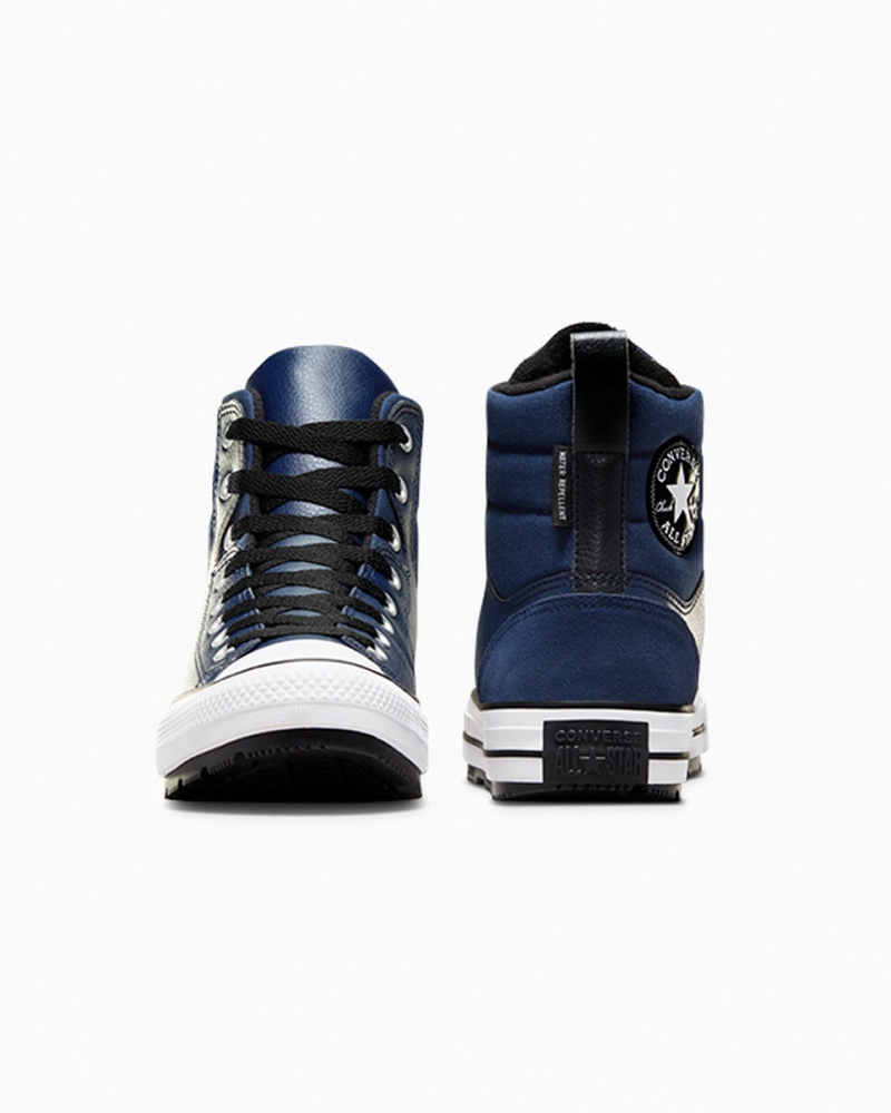 Converse Chuck Taylor All Star Berkshire Boot Obsidian Svarta Vita | 760QLBDGP