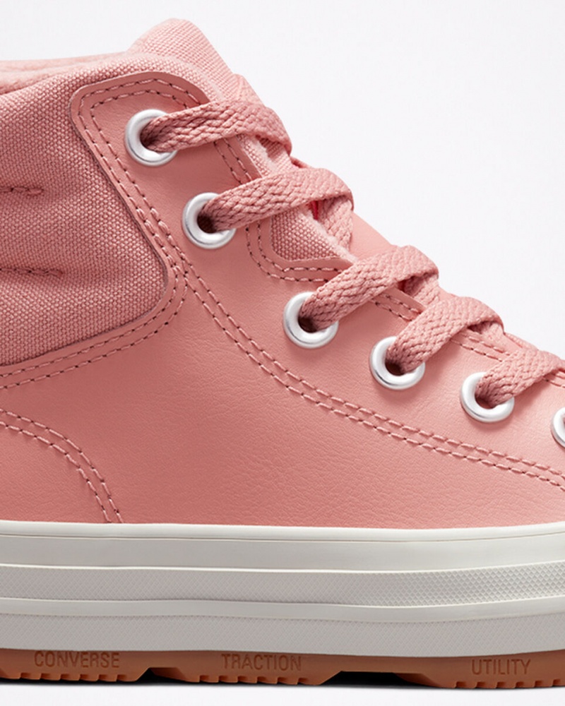 Converse Chuck Taylor All Star Berkshire Boot Läder Rosa Rosa | 986JTZAVL