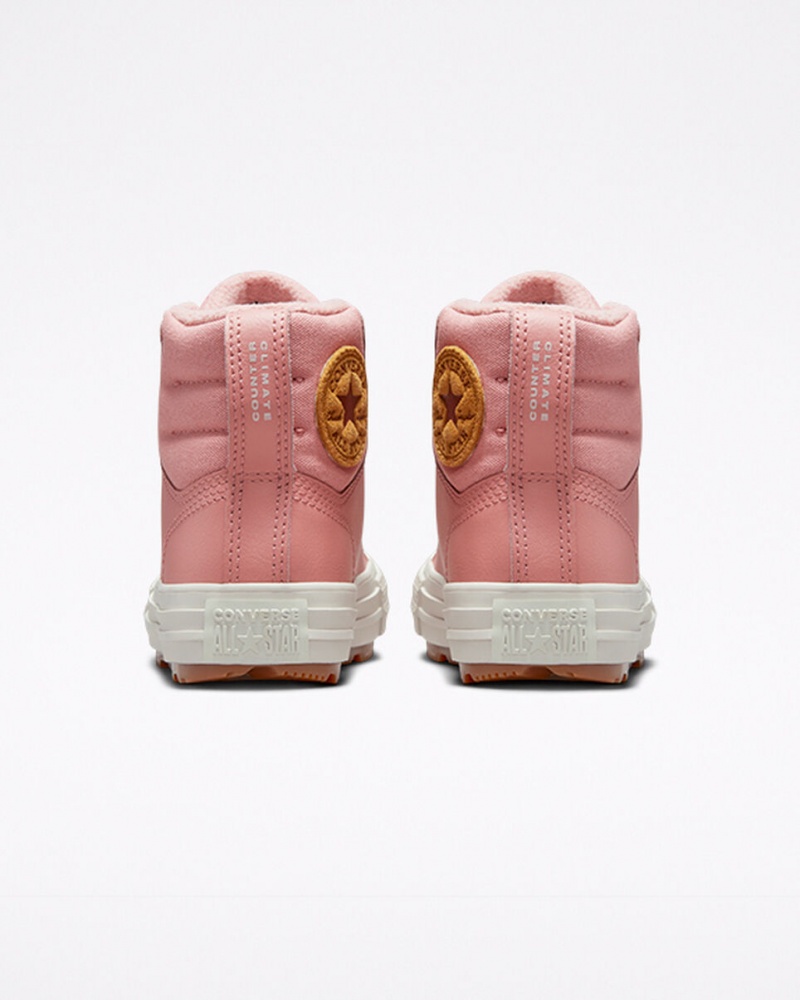 Converse Chuck Taylor All Star Berkshire Boot Läder Rosa Rosa | 986JTZAVL