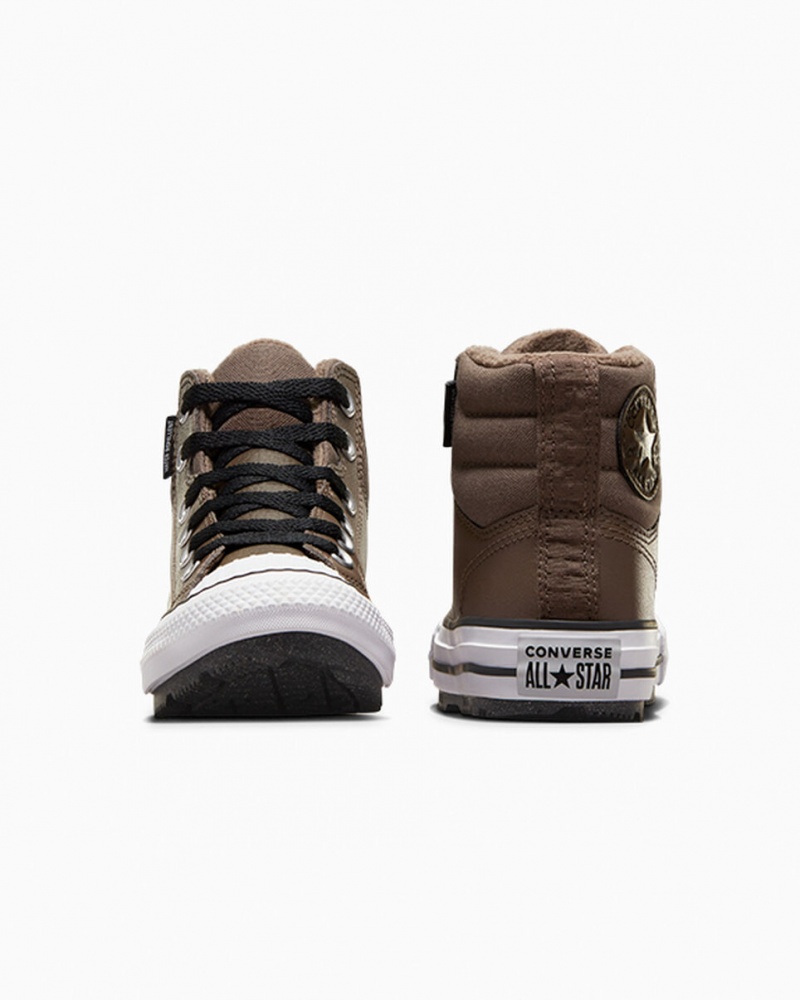 Converse Chuck Taylor All Star Berkshire Boot Läder Svarta Vita | 178ZKXDMW