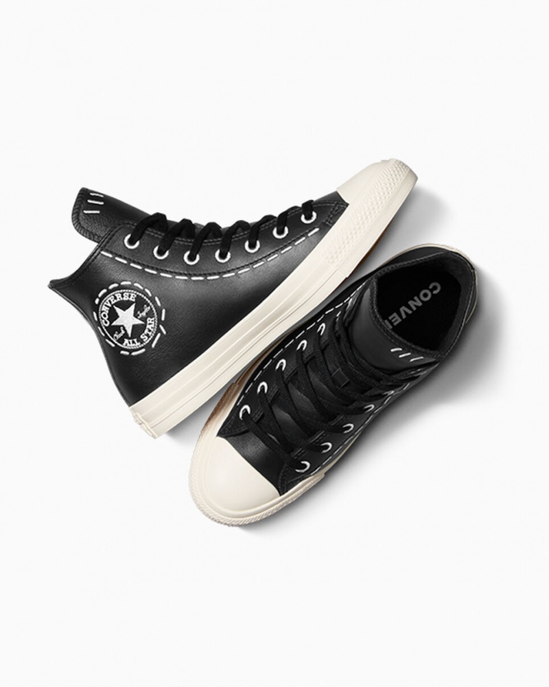 Converse Chuck Taylor All Star Bold Stitch Svarta Svarta | 271XNIDSU