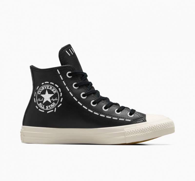 Converse Chuck Taylor All Star Bold Stitch Svarta Svarta | 913HMKFZD