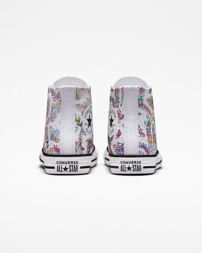 Converse Chuck Taylor All Star Butterfly Shine Vita Rosa Lila Blå | 980HTIRLX