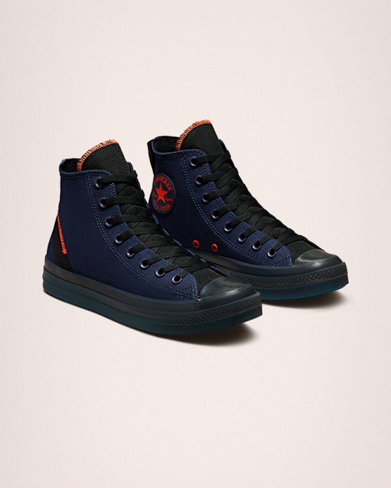Converse Chuck Taylor All Star CX Stretch Canvas Marinblå Svarta Mango | 132EYKGBN