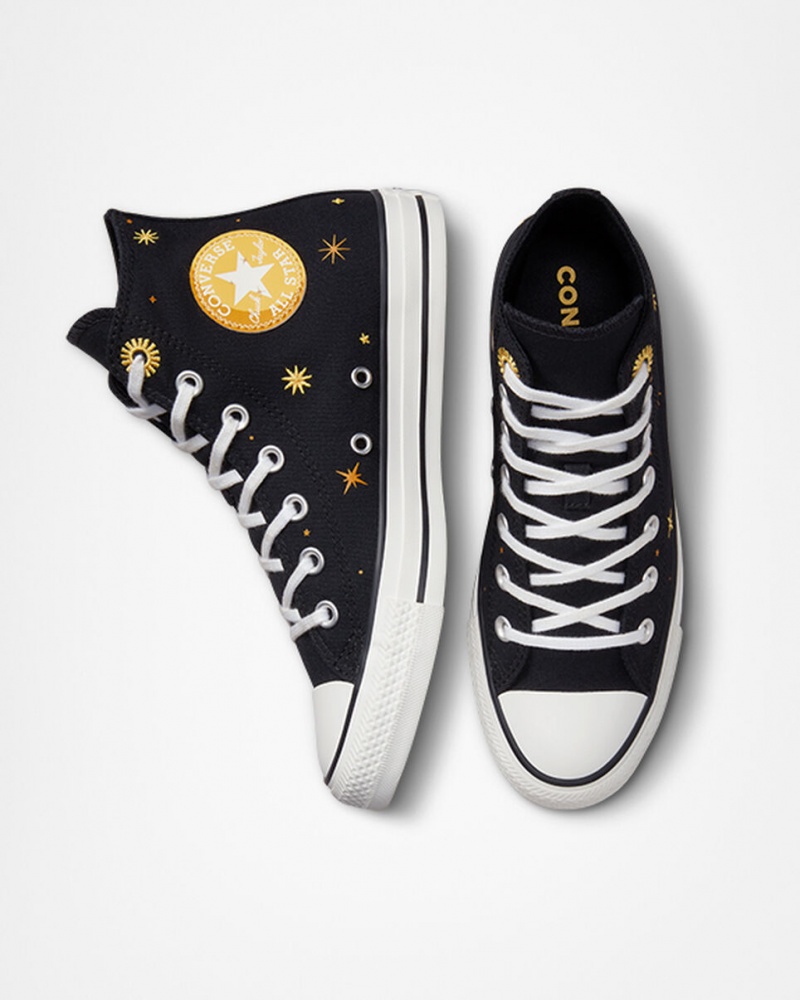 Converse Chuck Taylor All Star Celestial Svarta Gula | 054LEXKGT