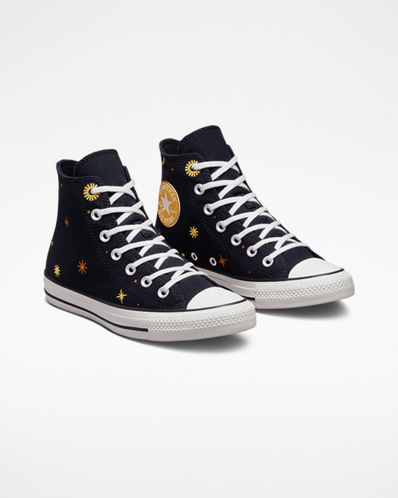 Converse Chuck Taylor All Star Celestial Svarta Gula | 054LEXKGT