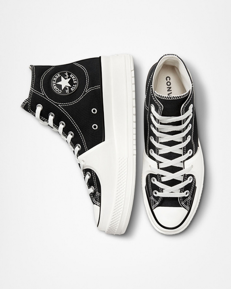 Converse Chuck Taylor All Star Construct Svarta Vita | 796QBLUOM