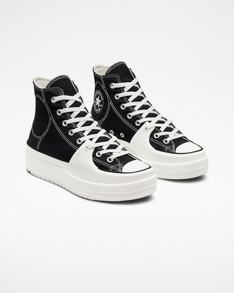 Converse Chuck Taylor All Star Construct Svarta Vita | 796QBLUOM