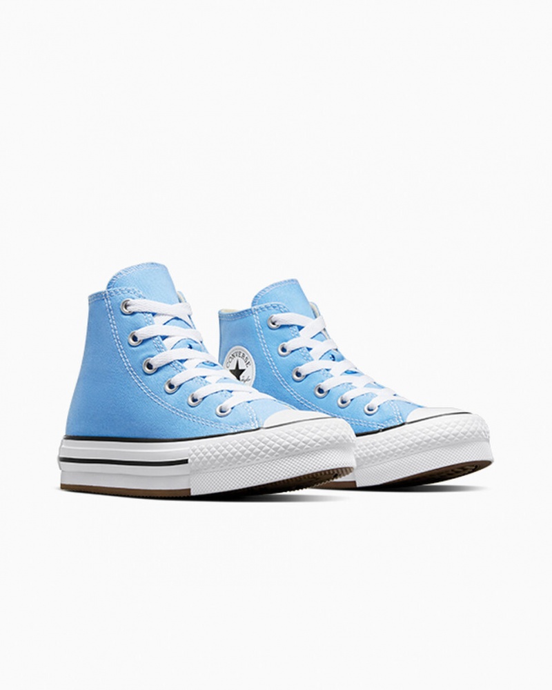 Converse Chuck Taylor All Star EVA Lift Platform Seasonal Color Blå Vita Svarta | 578ACMRTE