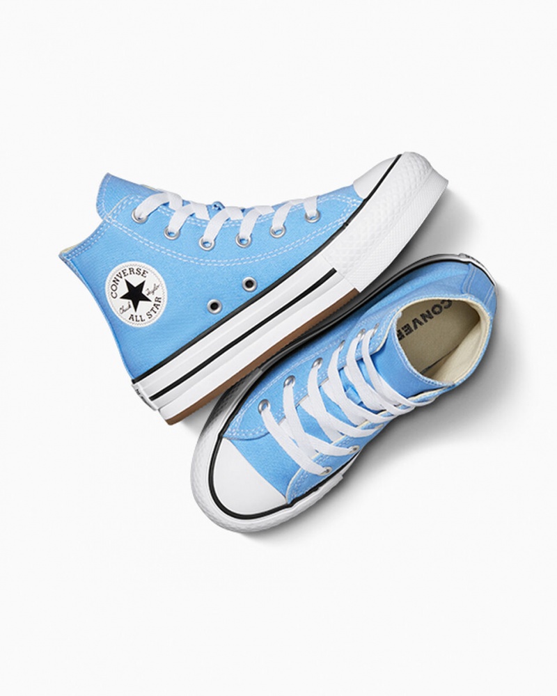 Converse Chuck Taylor All Star EVA Lift Platform Seasonal Color Blå Vita Svarta | 578ACMRTE