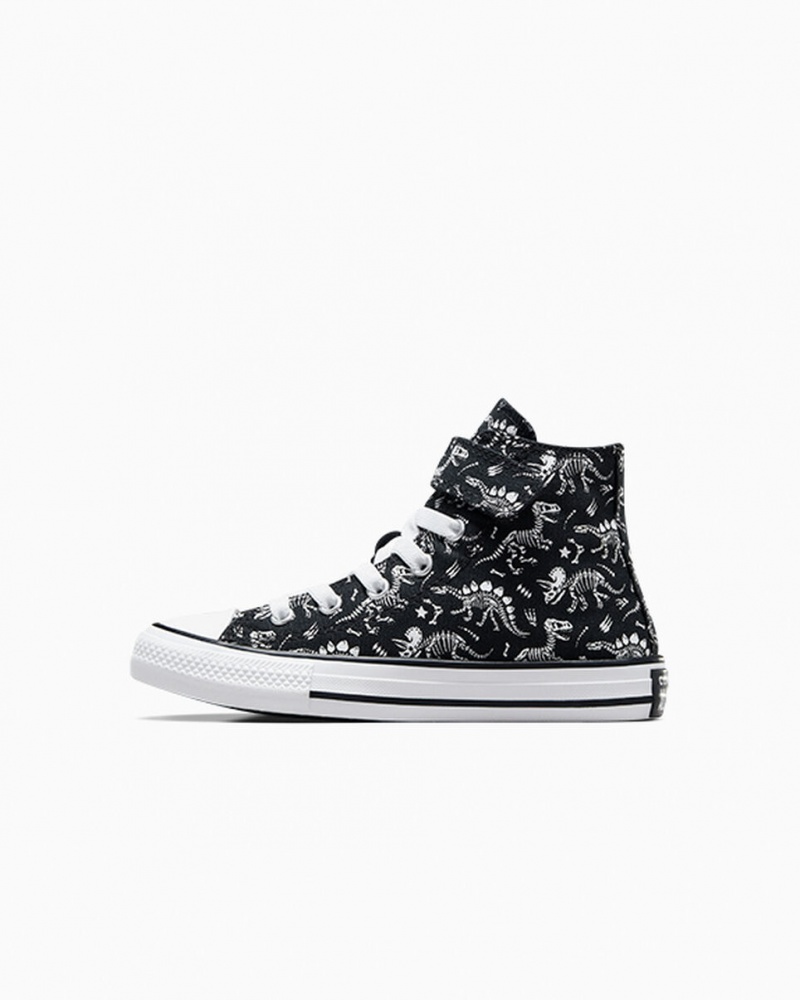 Converse Chuck Taylor All Star Easy-On Dinos Svarta Vita Vita | 926UINCGE