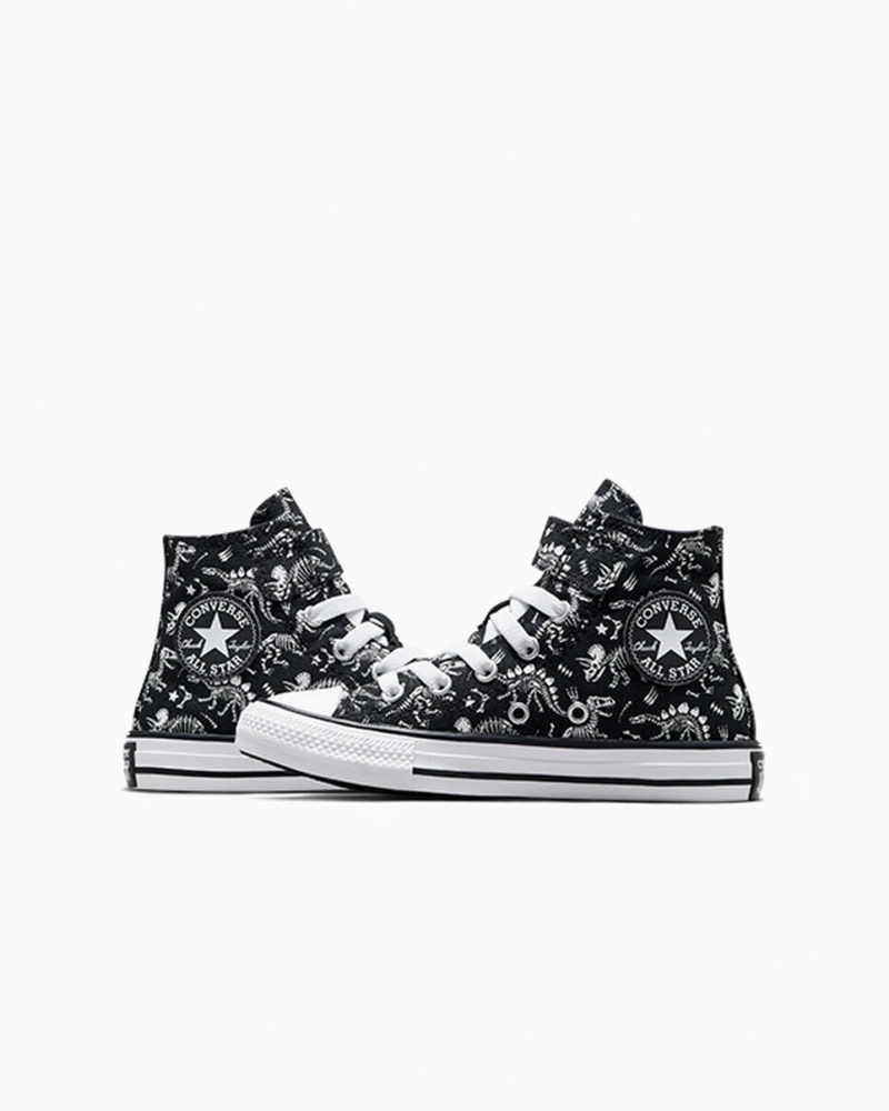 Converse Chuck Taylor All Star Easy-On Dinos Svarta Vita Vita | 926UINCGE