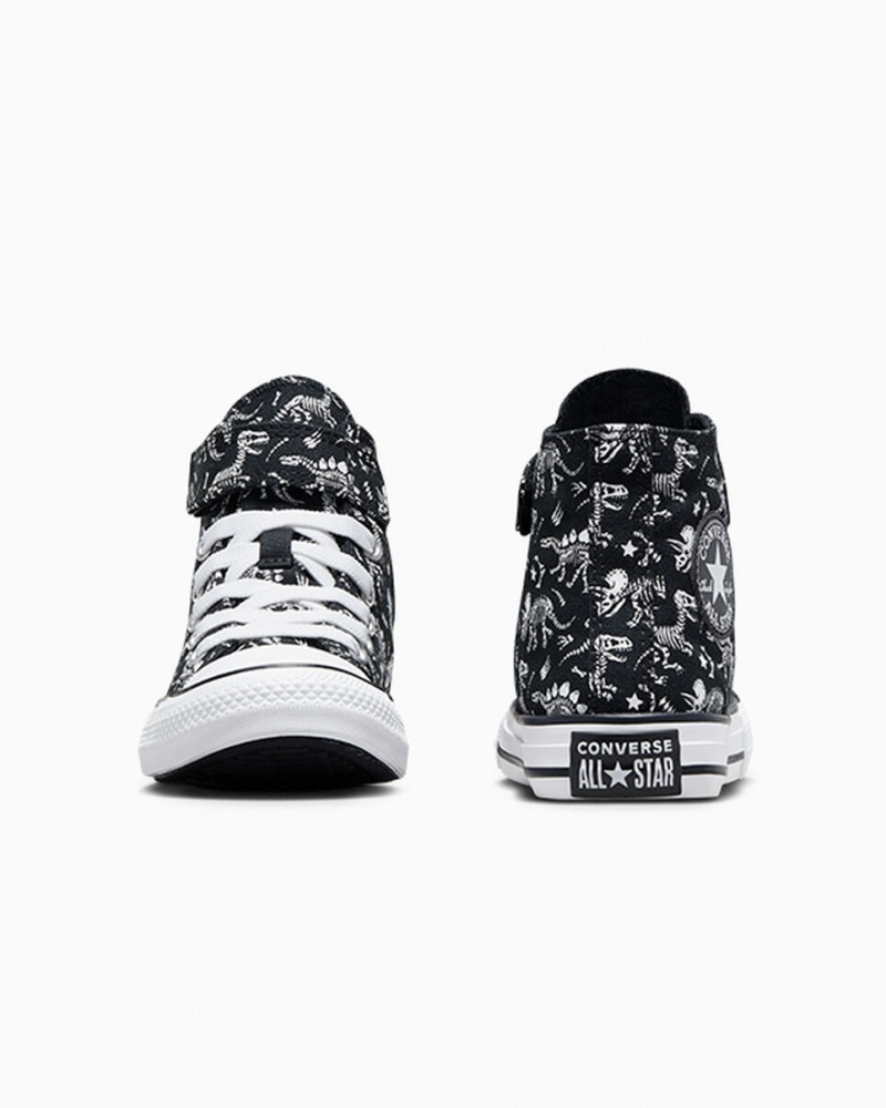 Converse Chuck Taylor All Star Easy-On Dinos Svarta Vita Vita | 926UINCGE