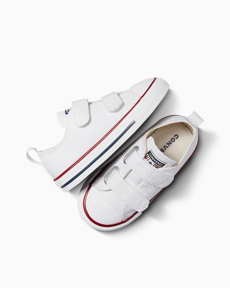 Converse Chuck Taylor All Star Easy-On Vita Marinblå | 189ALYVDI