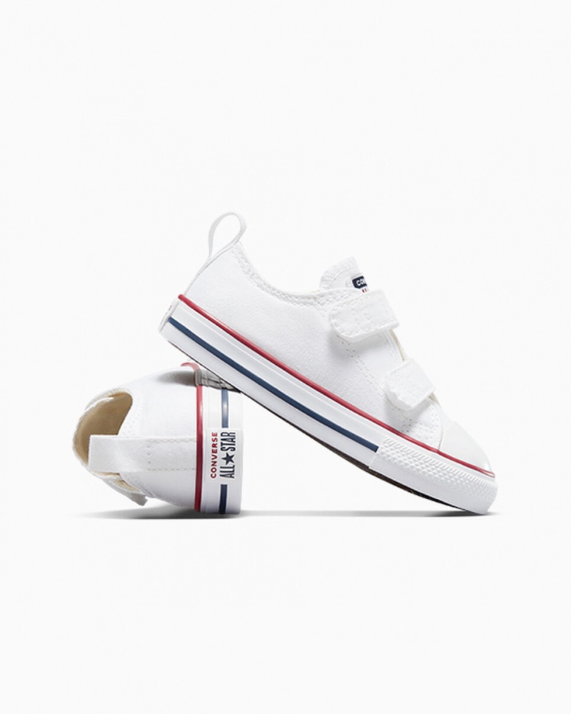 Converse Chuck Taylor All Star Easy-On Vita Marinblå | 189ALYVDI