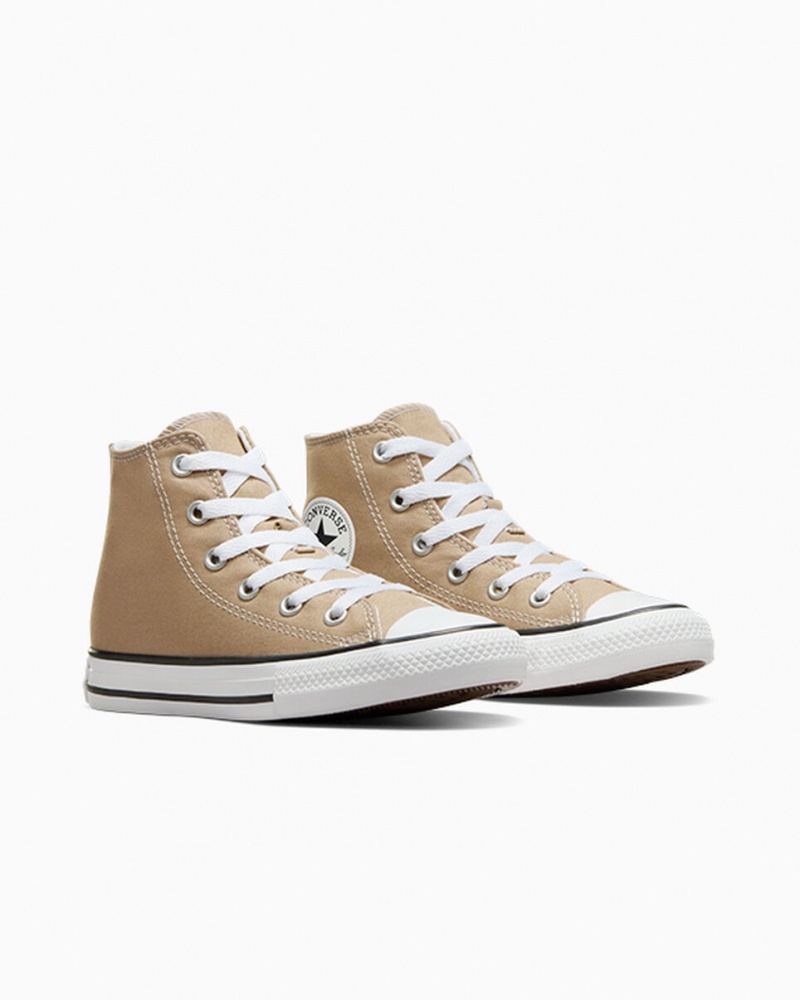 Converse Chuck Taylor All Star Excess Materials Khaki Vita Svarta | 592FZUCDT