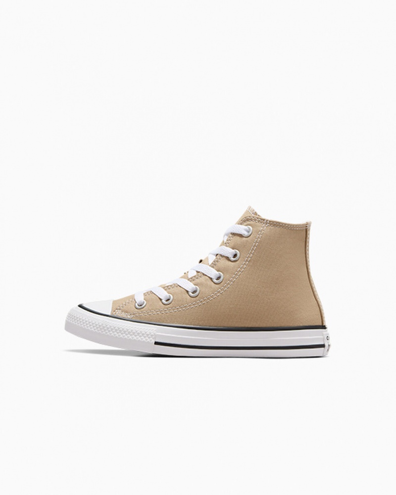 Converse Chuck Taylor All Star Excess Materials Khaki Vita Svarta | 735QDSTFW