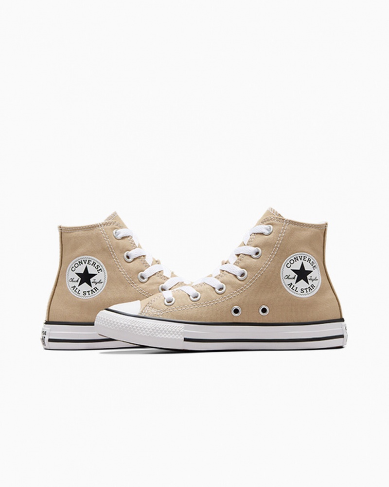 Converse Chuck Taylor All Star Excess Materials Khaki Vita Svarta | 735QDSTFW