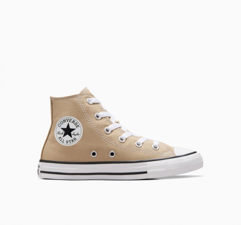 Converse Chuck Taylor All Star Excess Materials Khaki Vita Svarta | 735QDSTFW