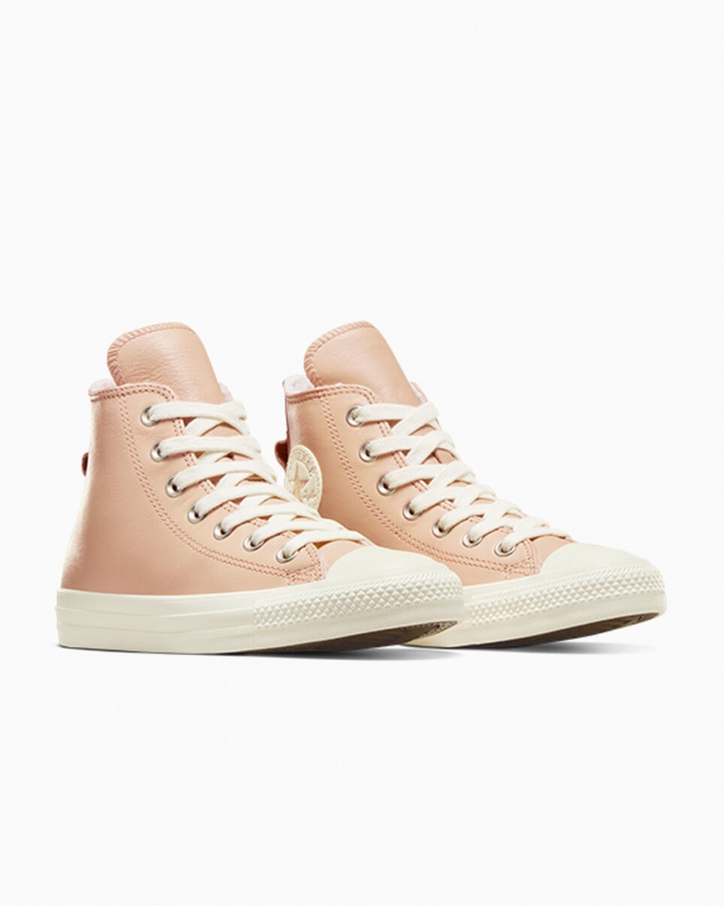 Converse Chuck Taylor All Star Läder Faux Fur Lining Epic Dune / Egret / Egret | 497GCMWSP