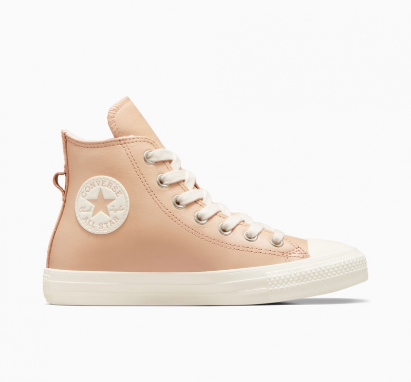 Converse Chuck Taylor All Star Läder Faux Fur Lining Epic Dune / Egret / Egret | 497GCMWSP