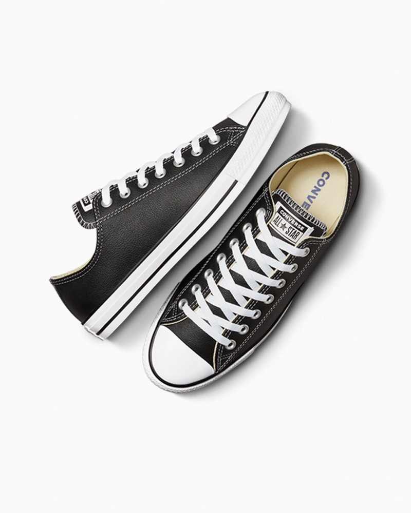 Converse Chuck Taylor All Star Läder Svarta | 573VURFNB