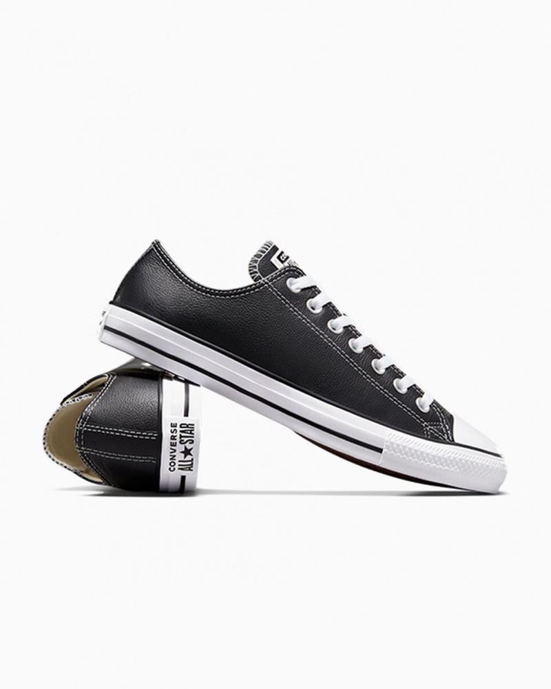 Converse Chuck Taylor All Star Läder Svarta | 573VURFNB