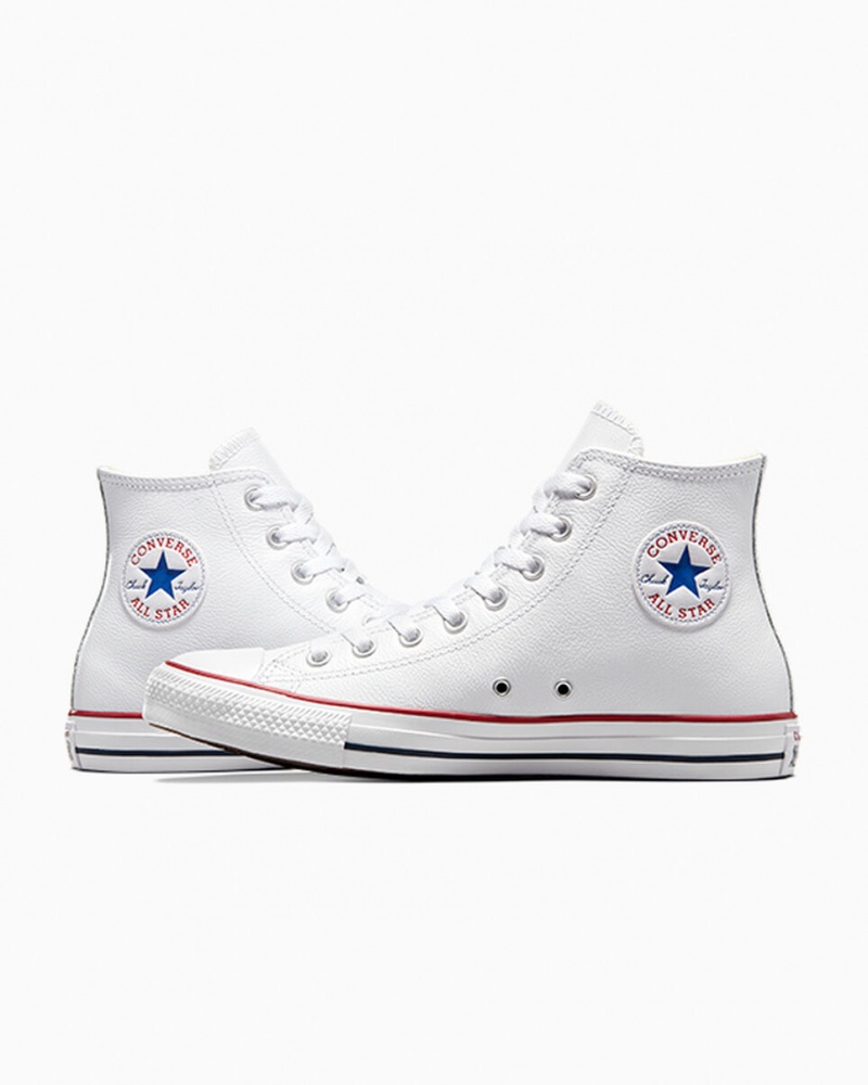 Converse Chuck Taylor All Star Läder Vita | 023ZRBQVH