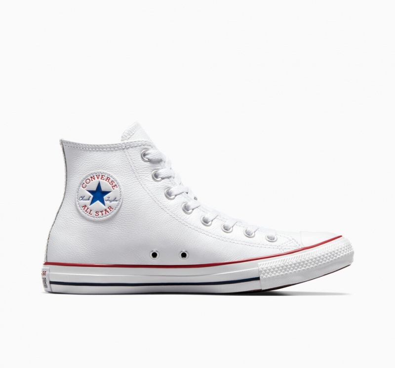 Converse Chuck Taylor All Star Läder Vita | 023ZRBQVH