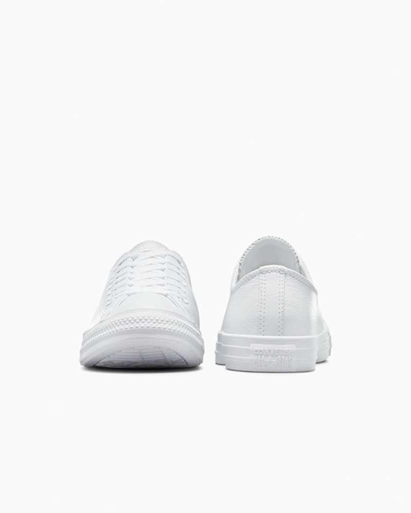 Converse Chuck Taylor All Star Läder Vita | 237ENCIWR
