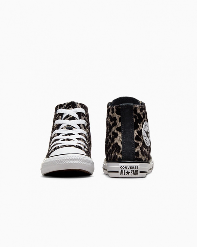 Converse Chuck Taylor All Star Leopard Ljussvarta Vita | 309QWCEMR